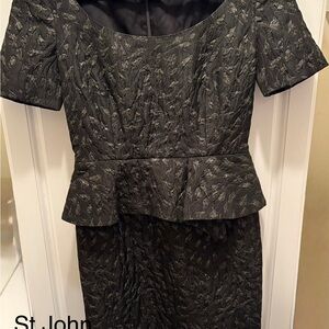 St. John Midnight Black Dress